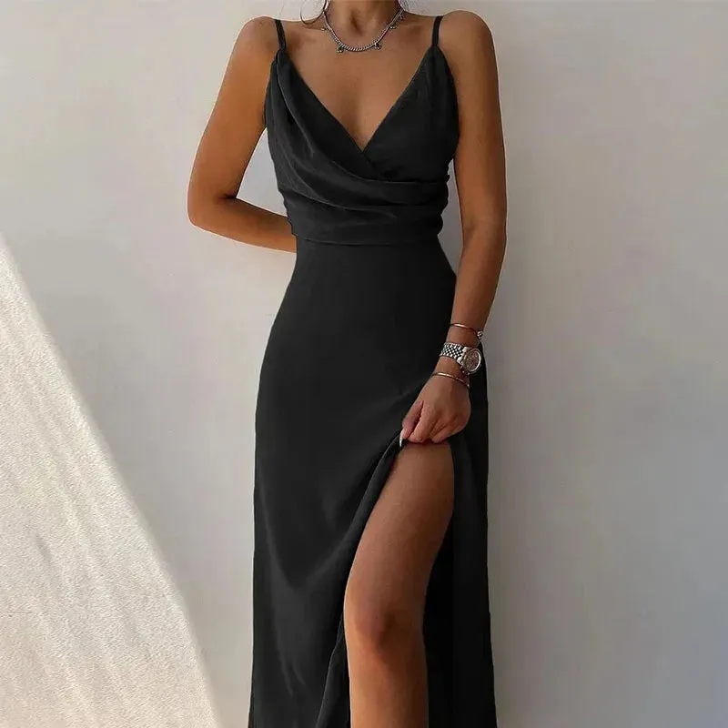 2023 Elegant Evening Gown For Women Summer Velvet Midi Bodycon Dress Women Sleeveless Off Shoulder Backless Party Club Dresses