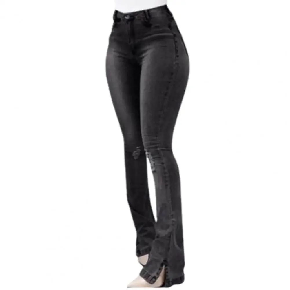 2024 Fall New Women High Waist Boot Cut Jeans Fashion Slim Denim Flared Pants Street Casual Trousers S-3XL Drop Shipping