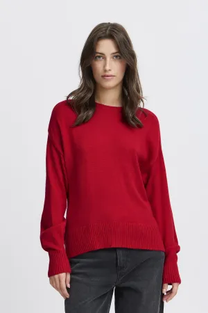 CHERRY OVERSIZED CREWNECK SWEATER