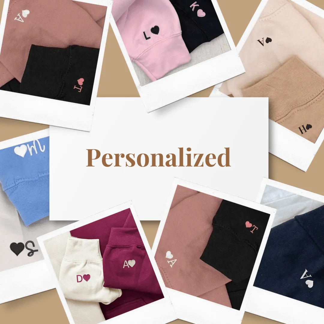 Custom Pet Ear Outline Sweatshirt - Custom Embroidered Dog Ear Outline Sweatshirt