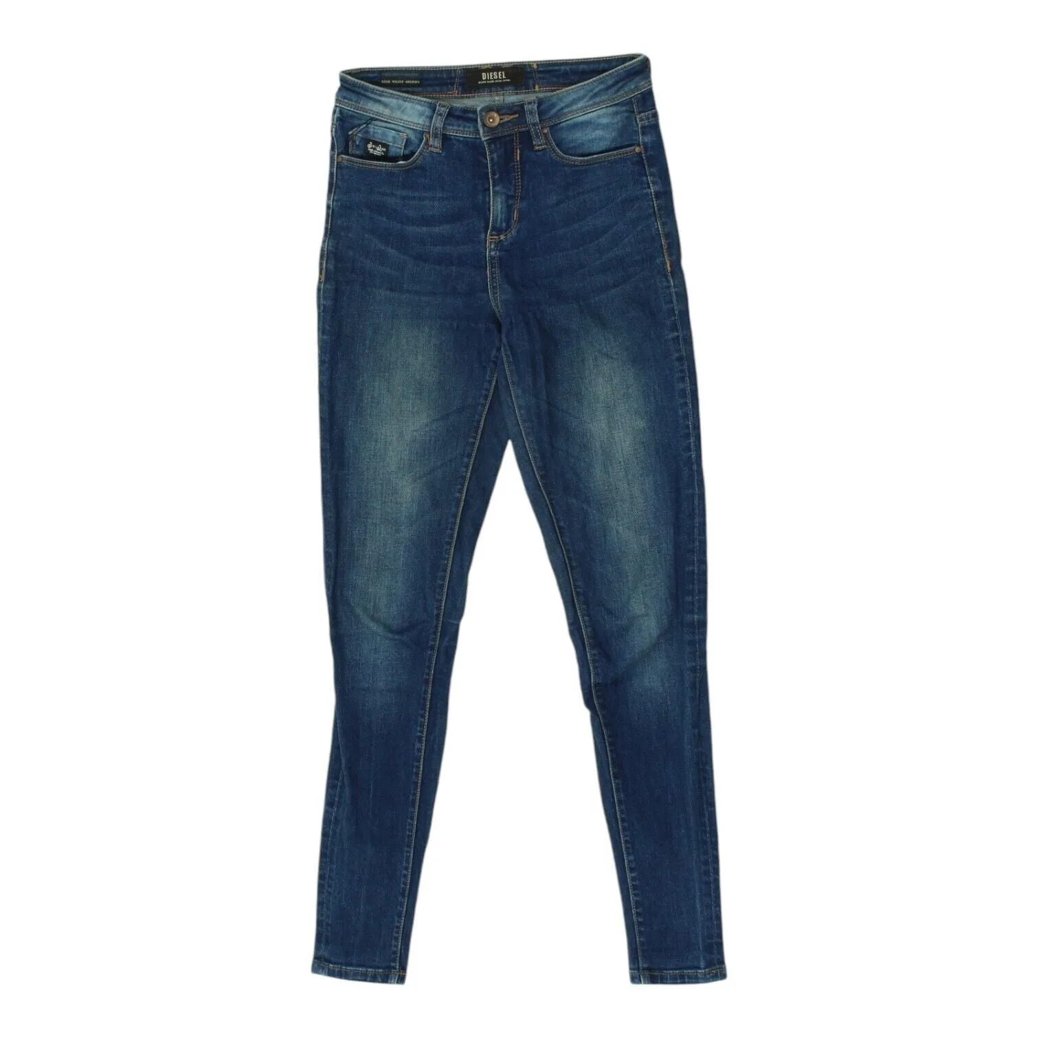 Diesel Womens Blue High Waisted Skinny Jeans | Designer Denim Trousers VTG