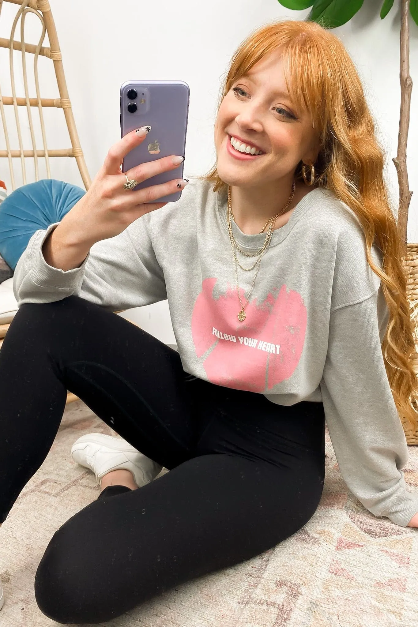 Follow Your Heart Graphic Pullover - FINAL SALE