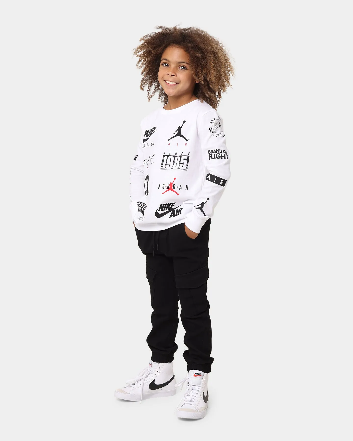 Jordan Kids' Level Up Graphic T-Shirt White
