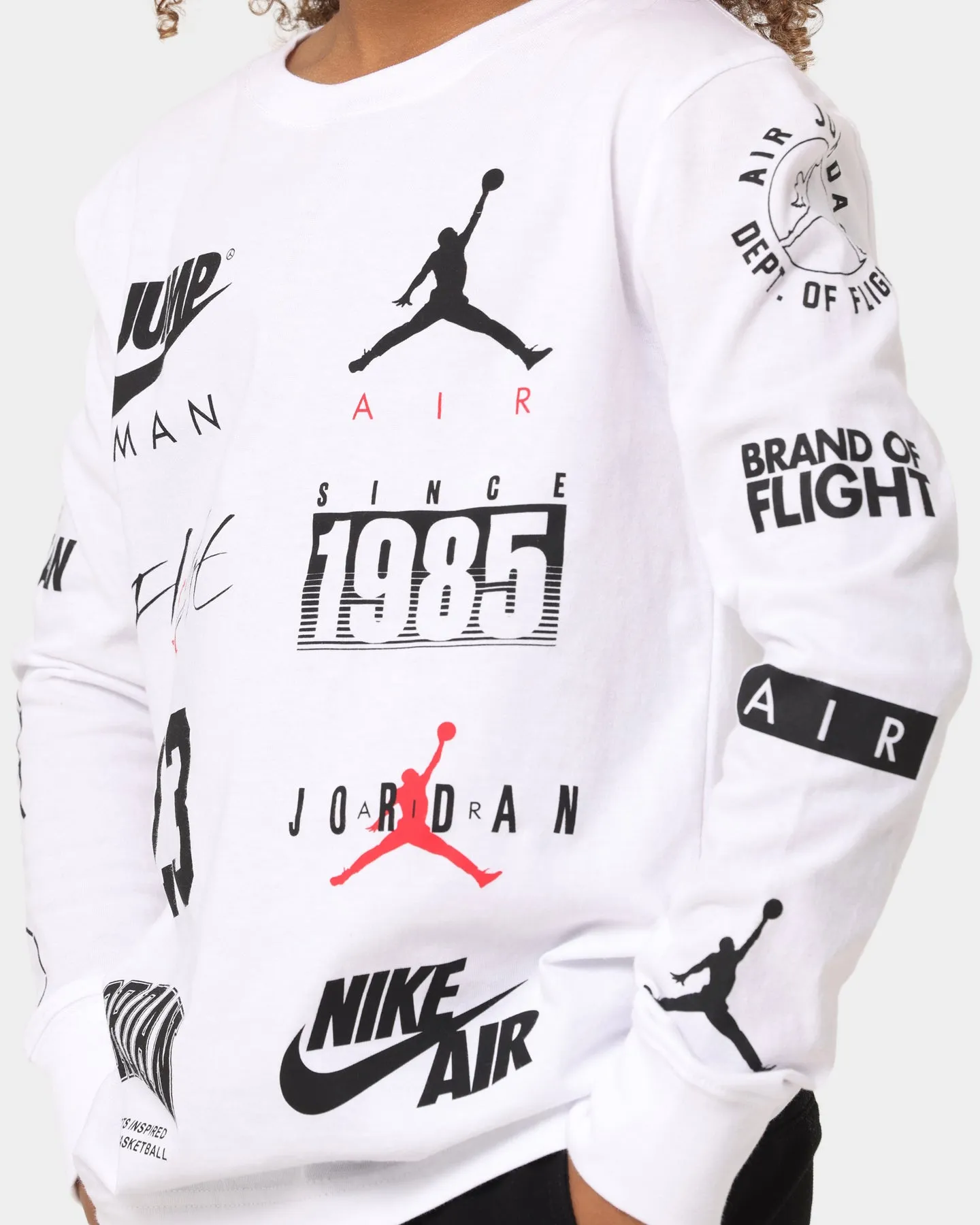 Jordan Kids' Level Up Graphic T-Shirt White
