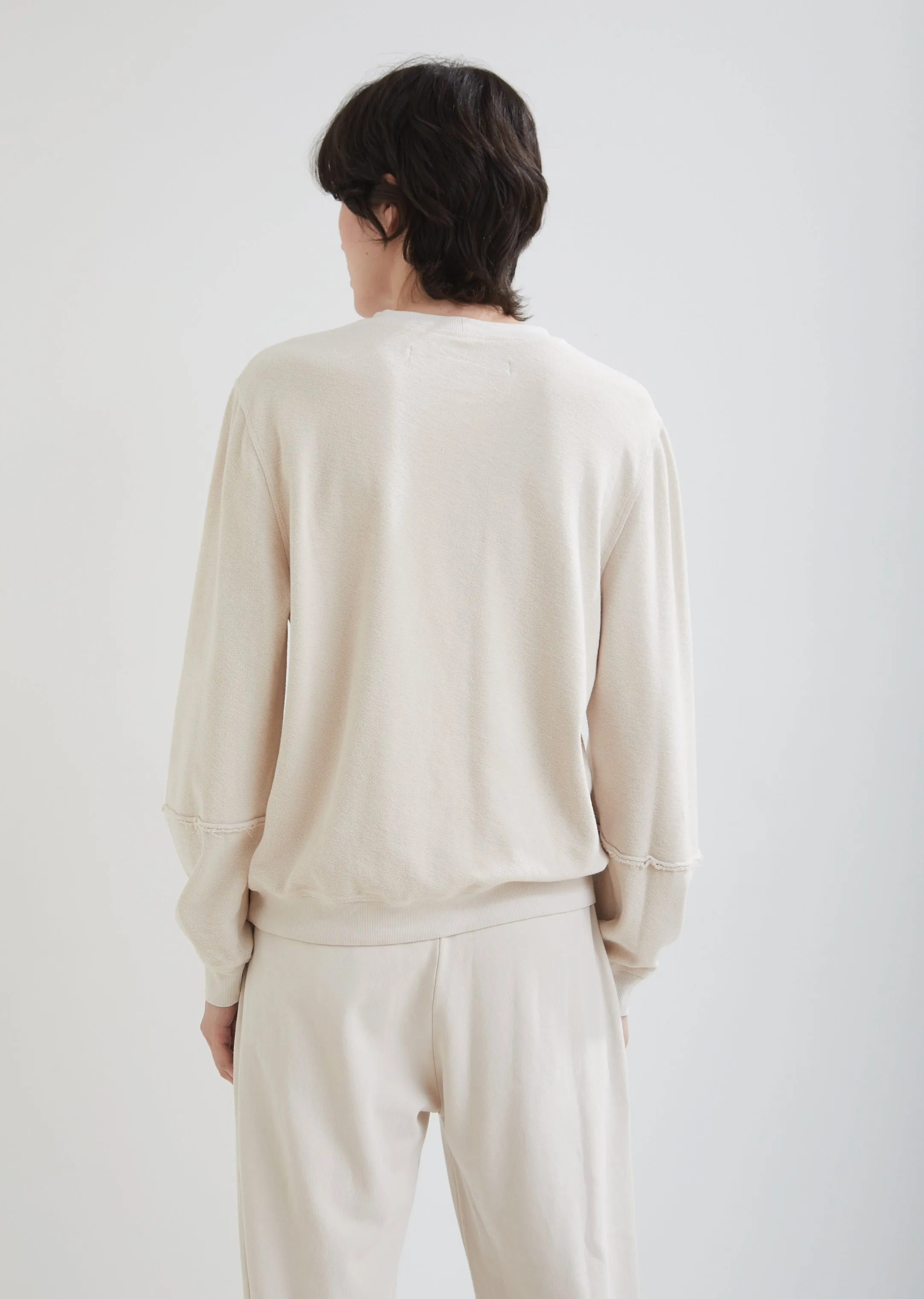Mineral Wash Medley Lantern Sleeve Sweatshirt