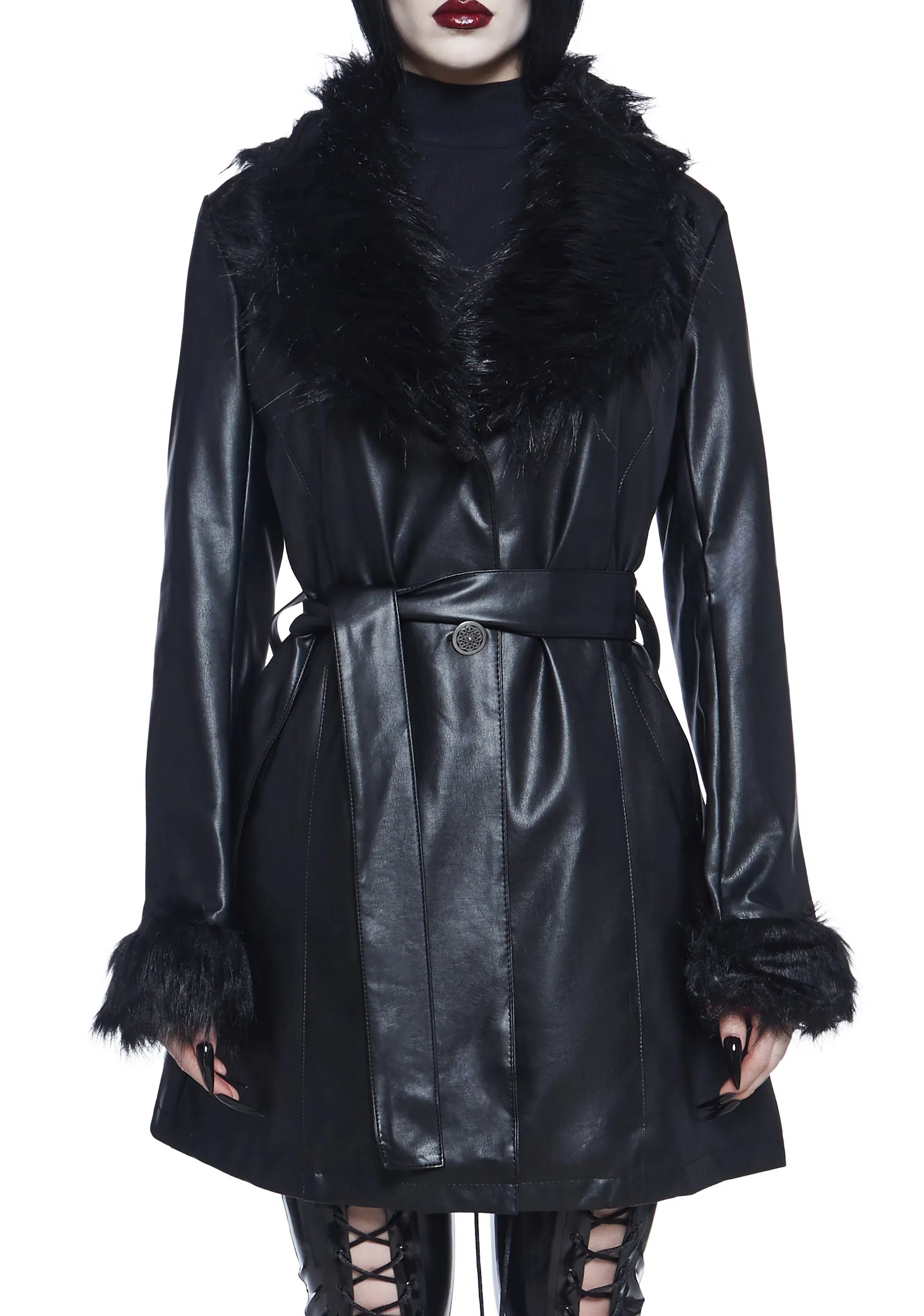 Muse Of Midnight Vegan Leather Coat