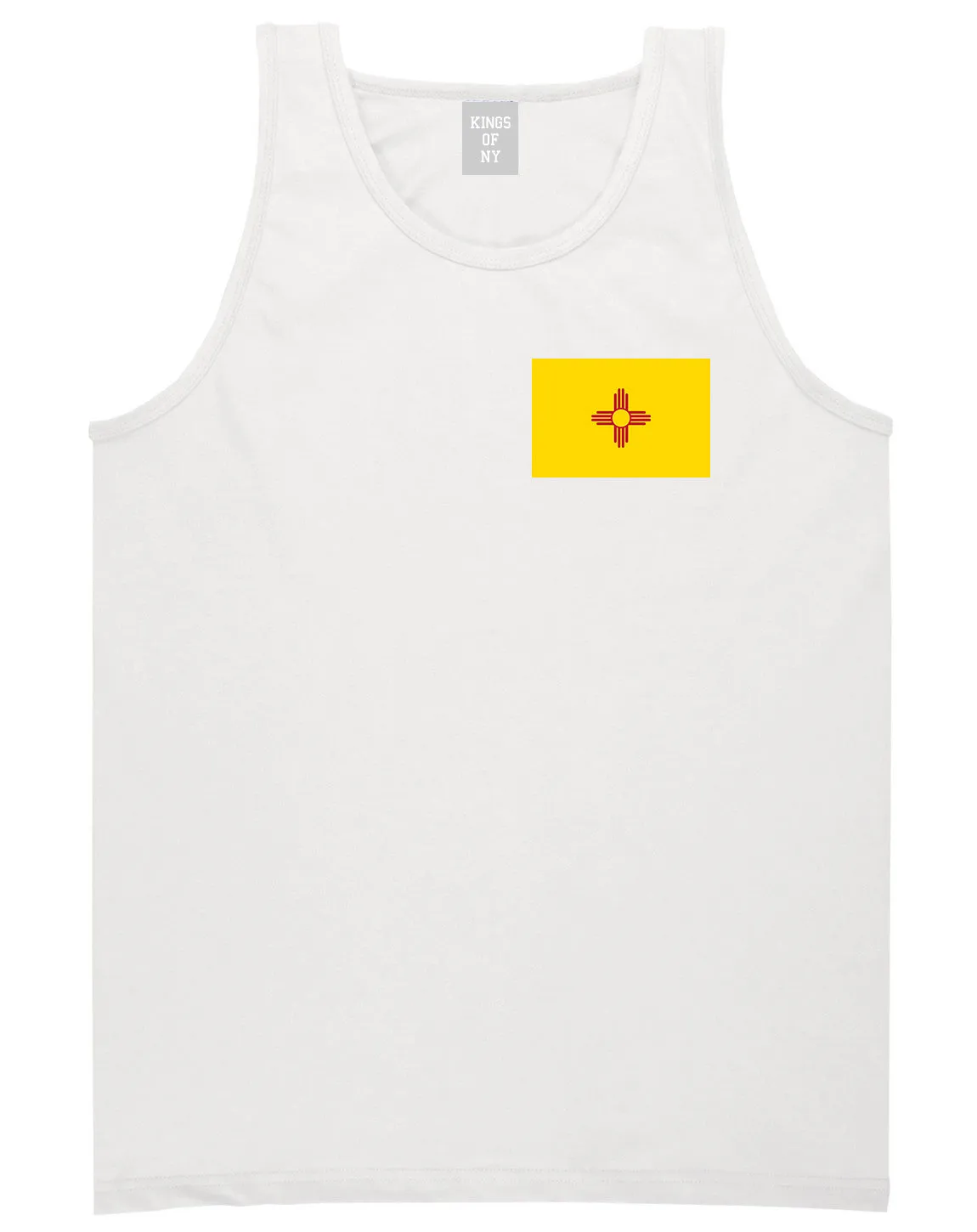 New Mexico State Flag NM Chest Mens Tank Top T-Shirt