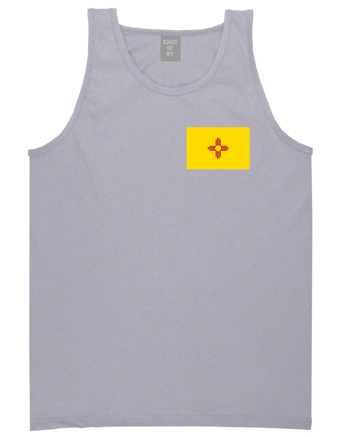New Mexico State Flag NM Chest Mens Tank Top T-Shirt
