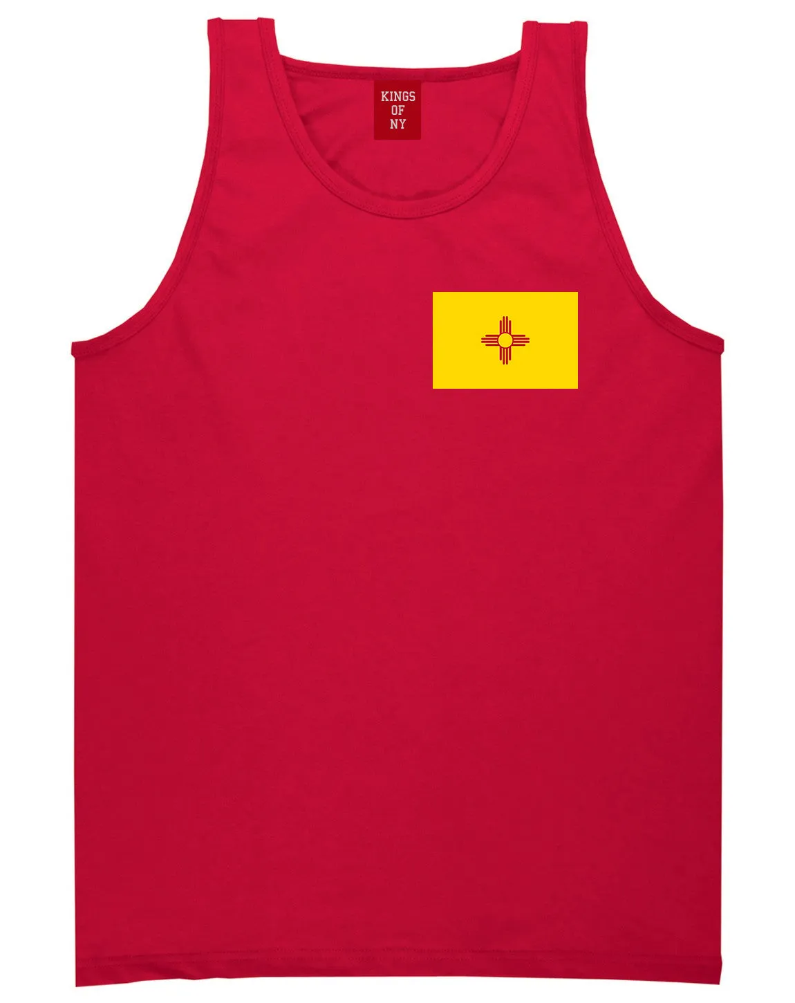 New Mexico State Flag NM Chest Mens Tank Top T-Shirt