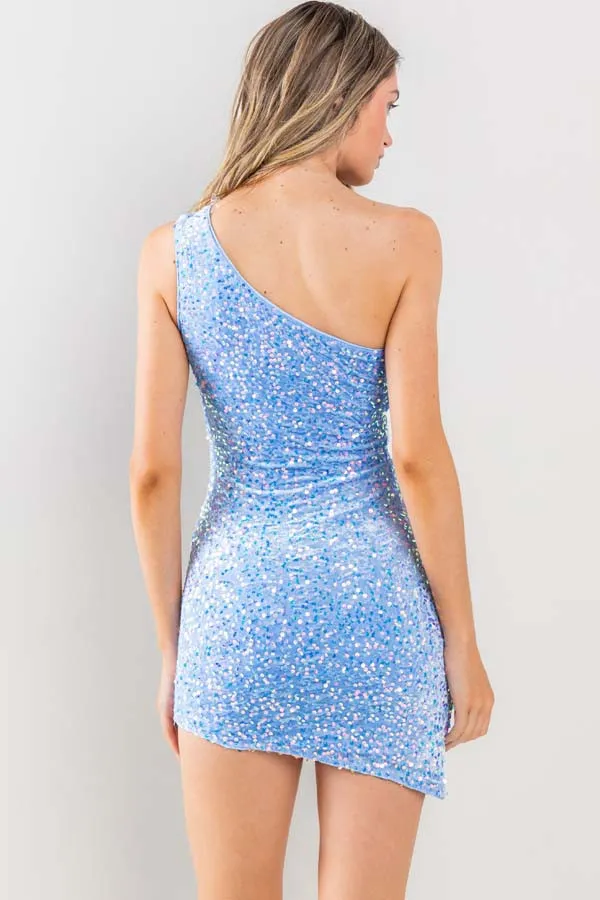 Shimmer Dress - Blue