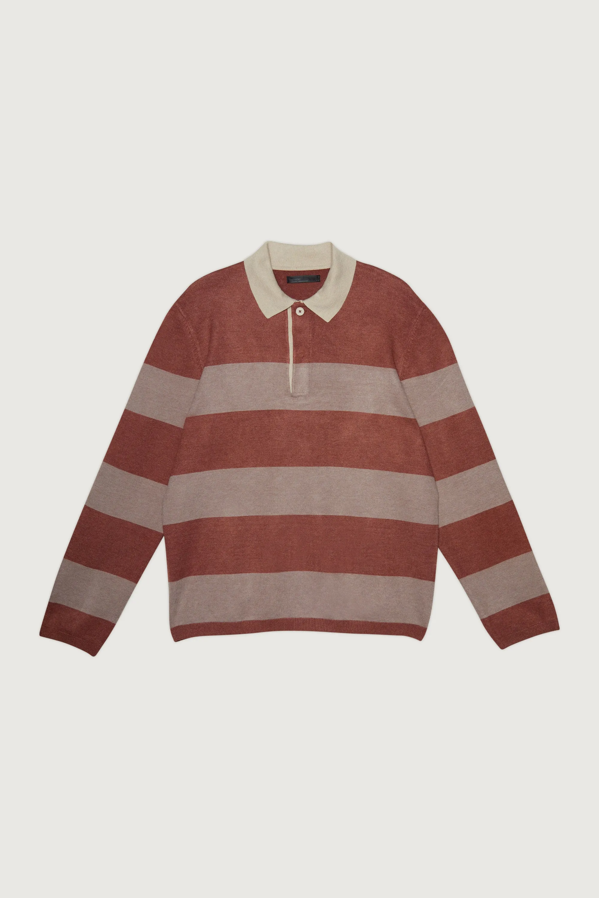 STRIPED COLLARED SWEATER