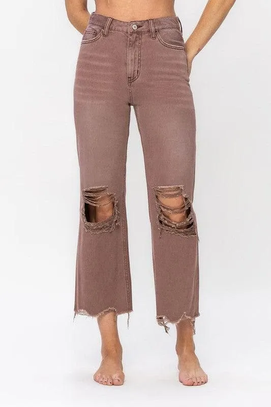 Vervet by Flying Monkey Aztec 90's Vintage Crop Flare Jean