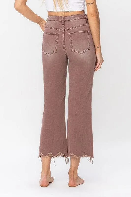 Vervet by Flying Monkey Aztec 90's Vintage Crop Flare Jean