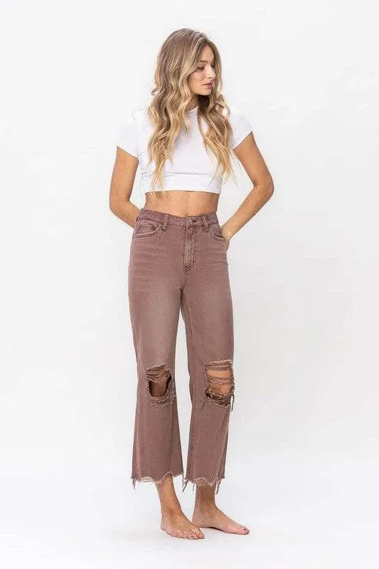 Vervet by Flying Monkey Aztec 90's Vintage Crop Flare Jean