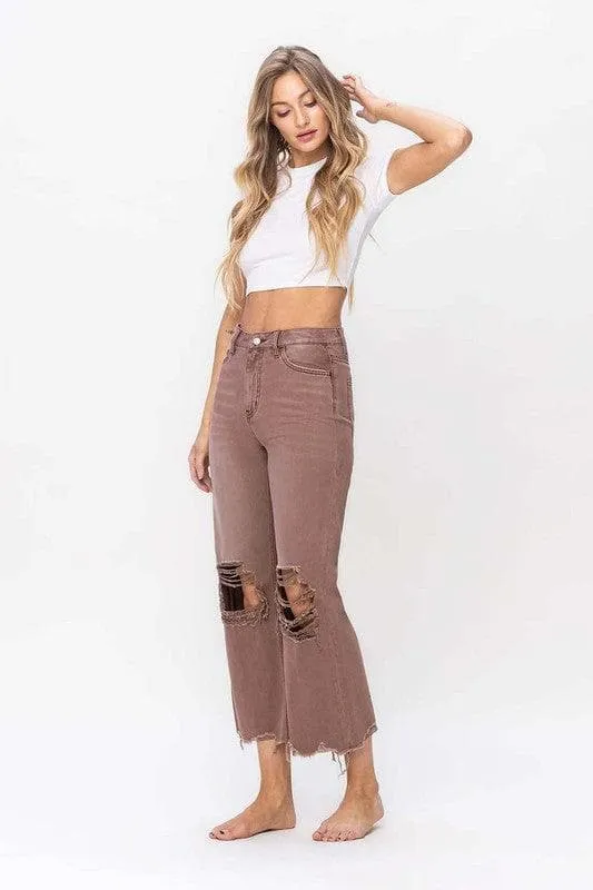 Vervet by Flying Monkey Aztec 90's Vintage Crop Flare Jean