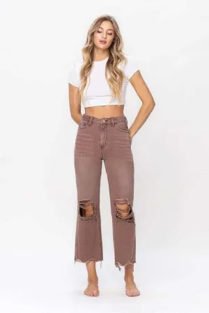 Vervet by Flying Monkey Aztec 90's Vintage Crop Flare Jean