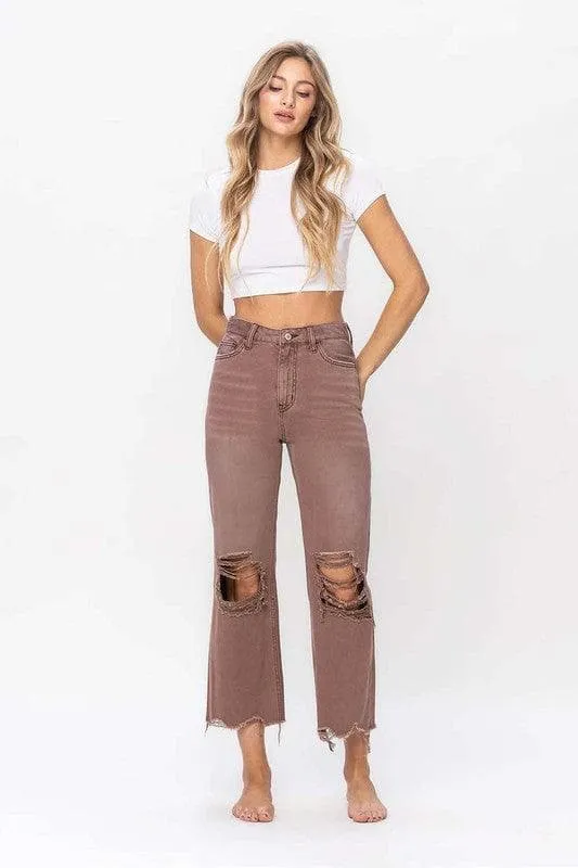 Vervet by Flying Monkey Aztec 90's Vintage Crop Flare Jean