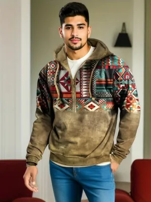 Wiaofellas  -  Autumn Winter Men's Hoodie Vintage Men's Sweatshirt Long Sleeve Hoodie For Men Oversized Mans Clothing Casual Harajuku Top Male