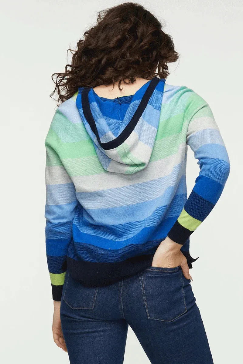 ZAKET&PLOVER ZP5342U Birdseye stripe Hoodie